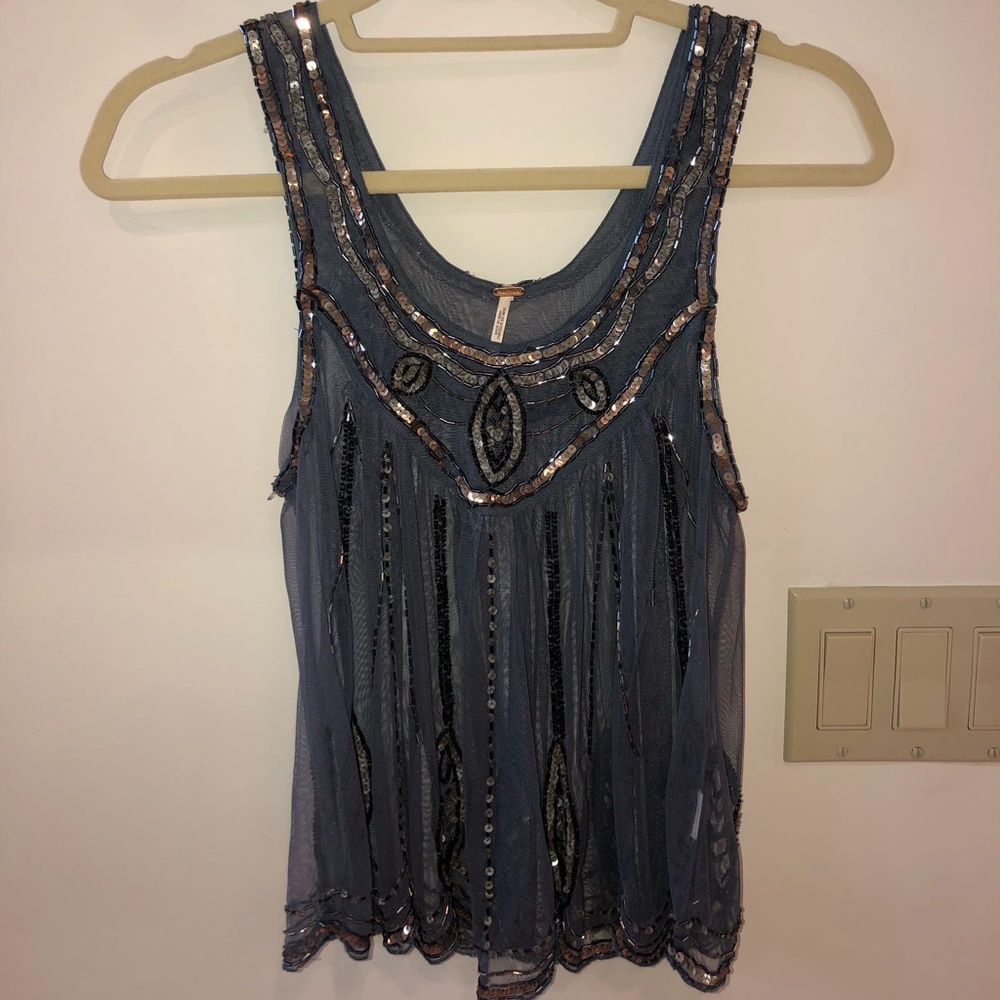 Free People Sequin Tank